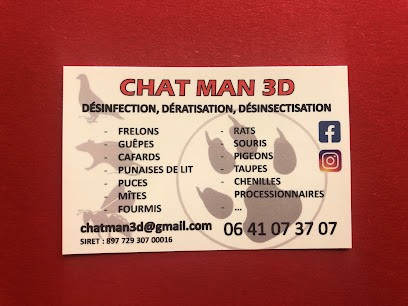 Chat Man 3D, Désinsectiseur et Dératiseur à Bannalec
