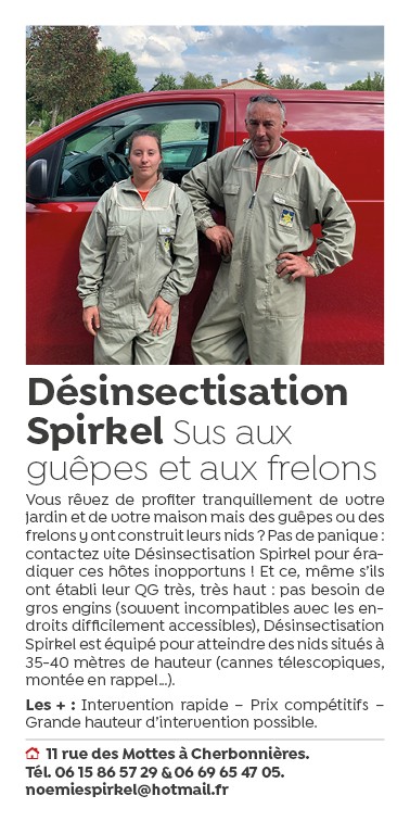 Désinsectisation SPIRKEL, Désinsectiseur et Dératiseur à Cherbonnières