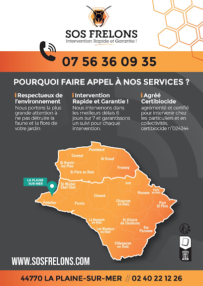 Sos Frelons La Plaine Sur Mer - Pornic, Désinsectiseur - Dératiseur à la Plaine-sur-Mer