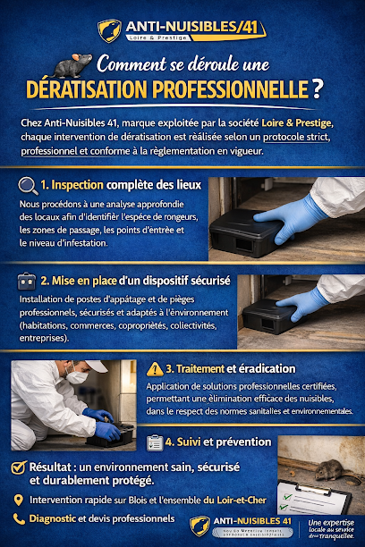 Anti-Nuisibles41 – Dératisation & Désinsectisation Blois Désinsectiseur - Dératiseur à Blois